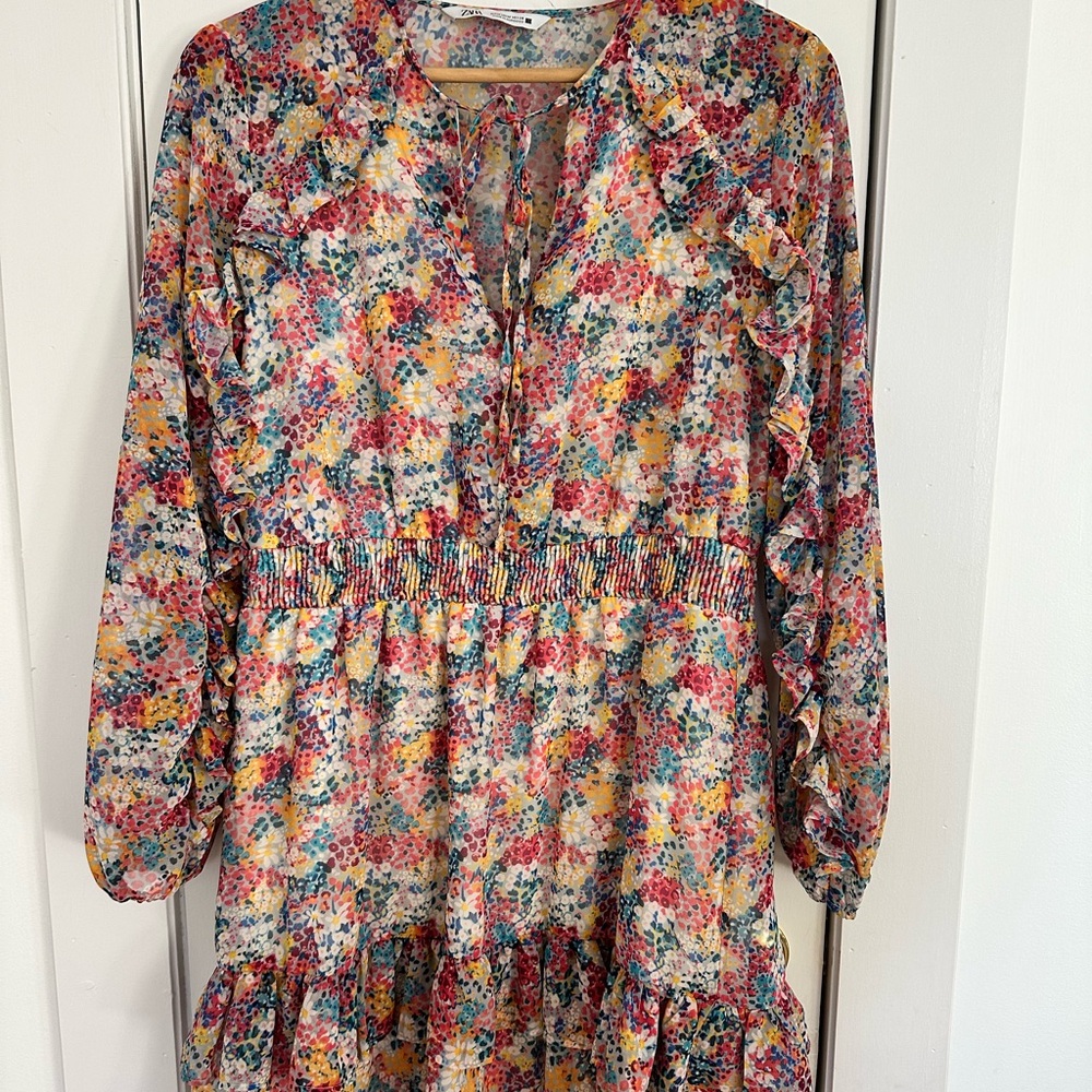 Zara Multicolor Floral Dress